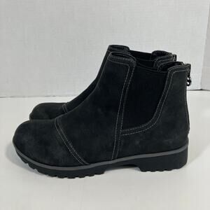 JBU by Jambu Peacock Boots Womens 7.5M Black Water Resistant Ankle Moto Comfy